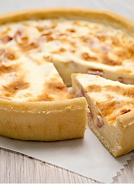 Quiche de Queijo e Presunto